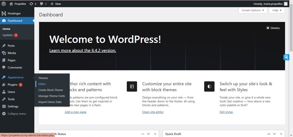 WordPress Full Site Editing Tutorial Site Editor 