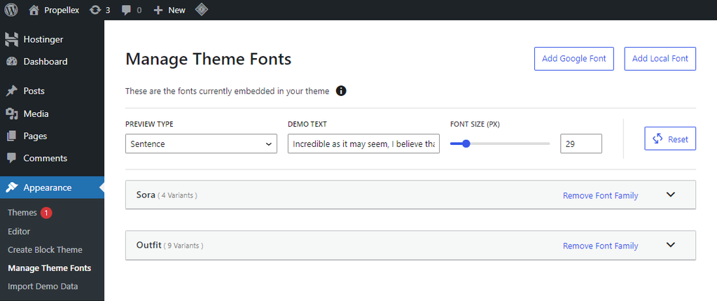 how to add custom fonts to wordpress