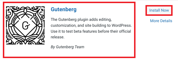 Install Gutenberg Editor in WordPress