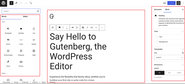 Try out WordPress Gutenberg Editor