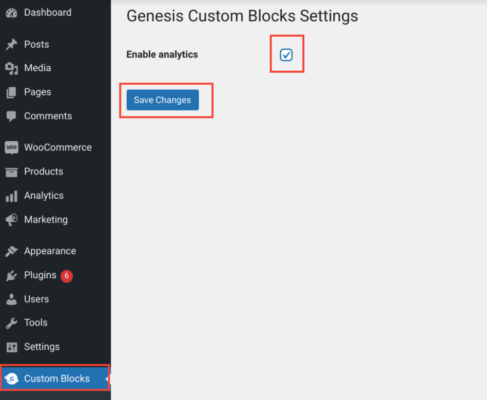 Genesis Custom Blocks plugin