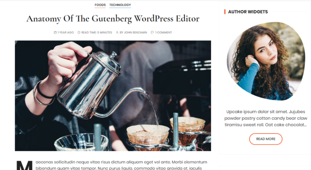 GuCherry Blog WordPress Theme