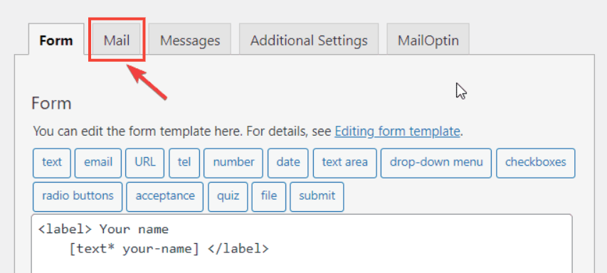 Email Delivery Settings in Contact Form 7